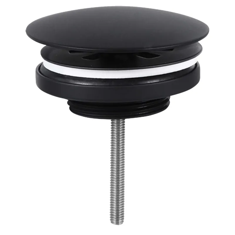Beperkte Voorraad Differnz afvoerplug always open | mat zwart | 72mm