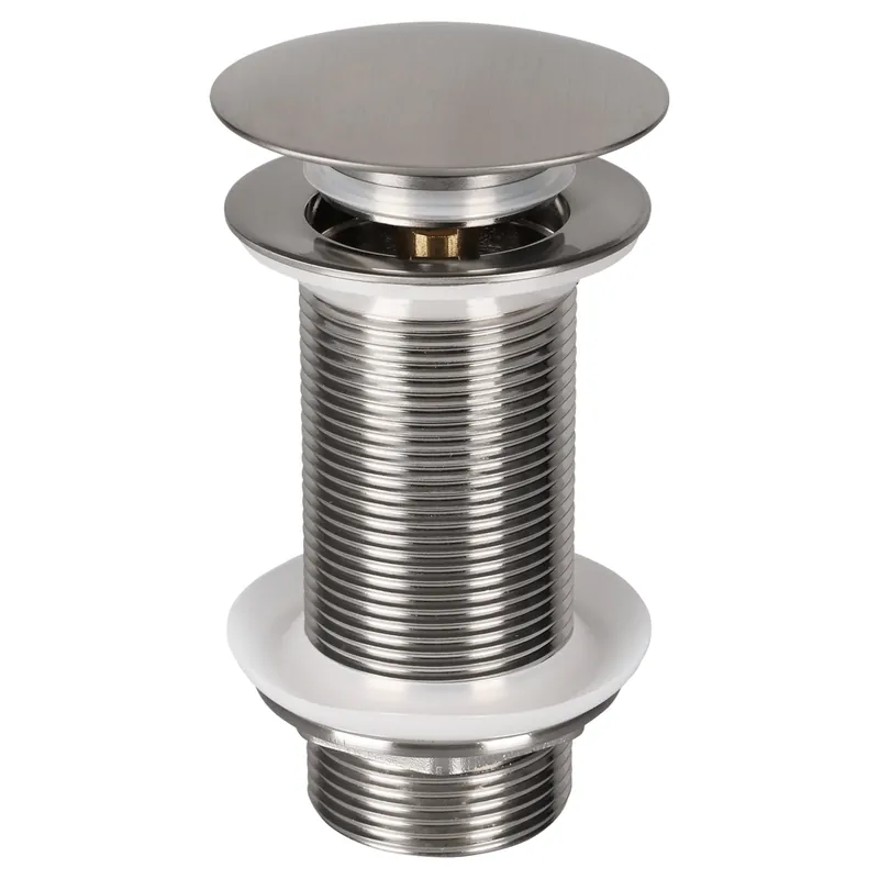 Fabrieksprijs Differnz afvoerplug pop up | design | mat chroom | large | Ø 66 mm x 98 mm