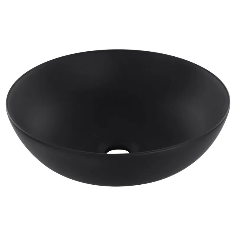Differnz Slim waskom keramiek | mat zwart | Ø 28.5 x 12.5 cm Finale Uitverkoop
