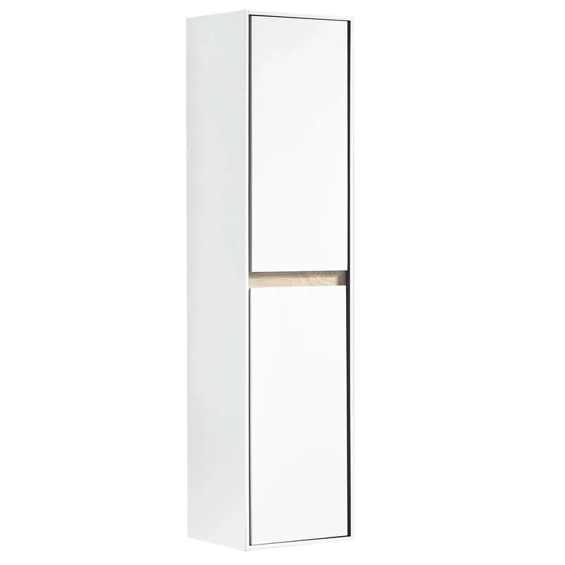 Veilige Betaling Differnz Providence hoge kast links en rechts, FSC® | wit | 40 x 30 x 160 cm
