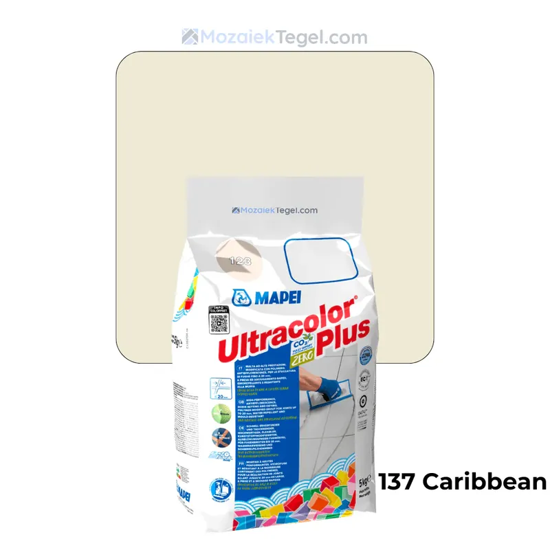 Mapei | Ultracolor Plus | 137 Caribbean | Cementgebonden | Voegmiddel | 5KG Direct Verzonden