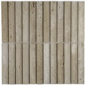 Fabrieksprijs The Mosaic Factory NTK03 Travertine Natural Stone Kitkat Original 22x148mm