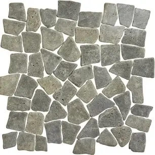 Favoriet Stone Line Palladiana Mozaiek Tegel Breuk - Zwart / Antraciet Marmer Ongeglazuurd 300x300mm