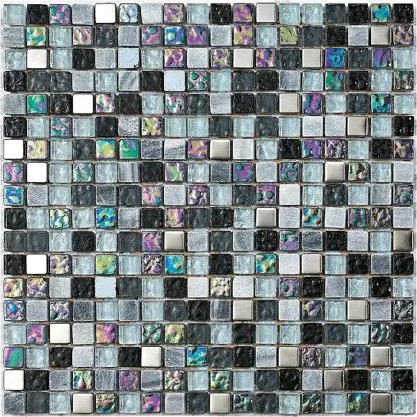 Uitverkoop Mozaïek tegels Lagos Kongo 30x30 - Vierkant Wand en vloer Glas