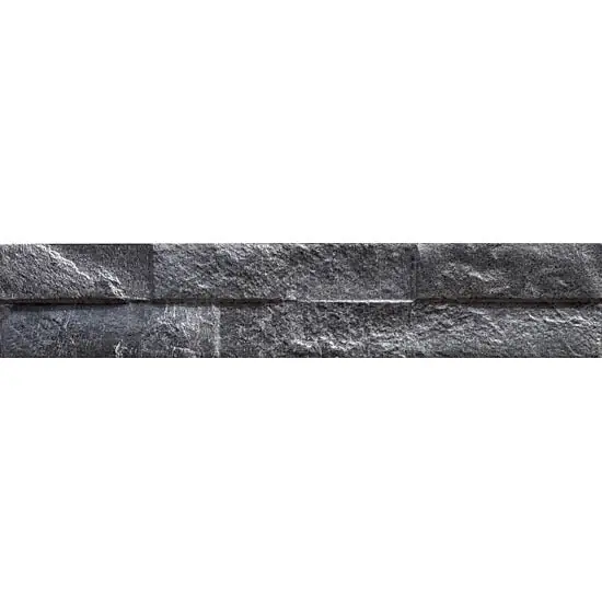 Keradom Rock 075KROBL Wandtegel 075X385 Black 8-12mm Mat Fabrieksprijs