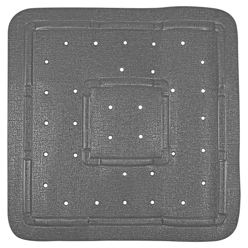 Differnz Tutus inlegmat douche - 100% PVC - anti-slip laag - 55 x 55 cm - antraciet Rechtstreeks Van De Fabrikant