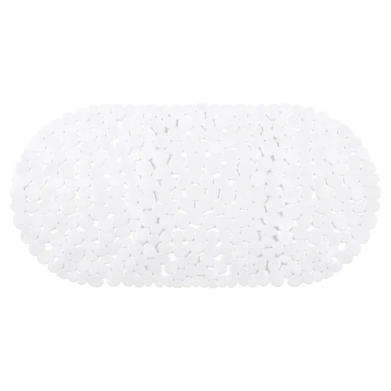 Speciale Aanbieding Differnz Lapis inlegmat bad - 100% PVC - anti-slip laag - 70 x 35 cm - wit