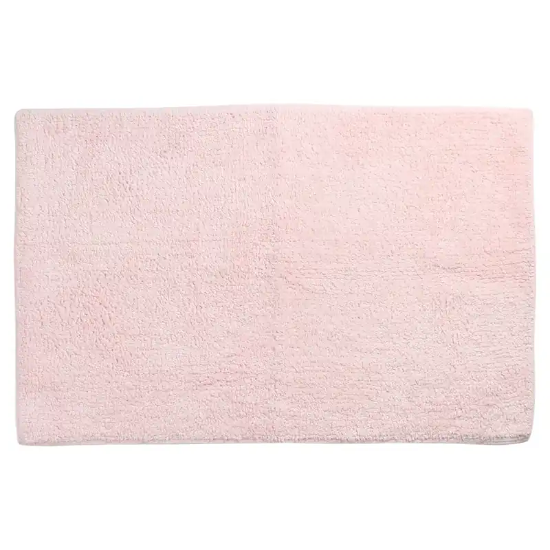 Uitverkoop Differnz Initio badmat 100% katoen - geschikt voor vloerverwarming - 50 x 80 cm - roze