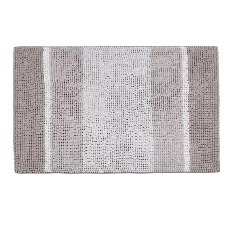 Differnz Fading badmat 100% microfiber - geschikt voor vloerverwarming - 60 x 90 cm - taupe Hoge Kwaliteit