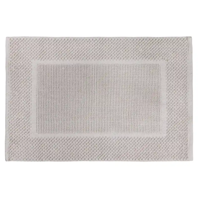 Veilige Betaling Differnz Basics badmat 100% katoen - geschikt voor vloerverwarming - 50 x 80 cm - steengrijs
