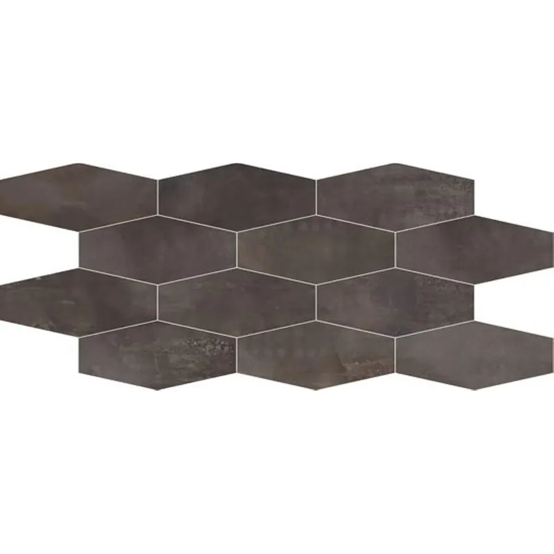 Actieprijs Mozaïektegel ABK Imoker Interno 9 I9R03201 WAMoz.300X600 Dark 9mm Mat Ret.F:Hexagon