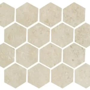 Gecertificeerd Mozaïektegel Serenissima Promenade 1070684 VLMoz.250X300 Sabbia 10mm Mat Ret.R10 F:Esagonia