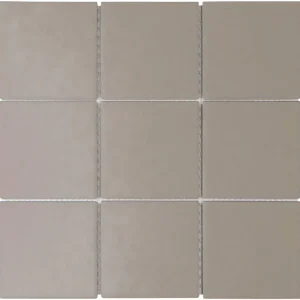 The Mosaic Factory London Mozaiek Tegel Vierkant - Grijs Porselein Ongeglazuurd, R11 95x95x6 mm Bestel Nu