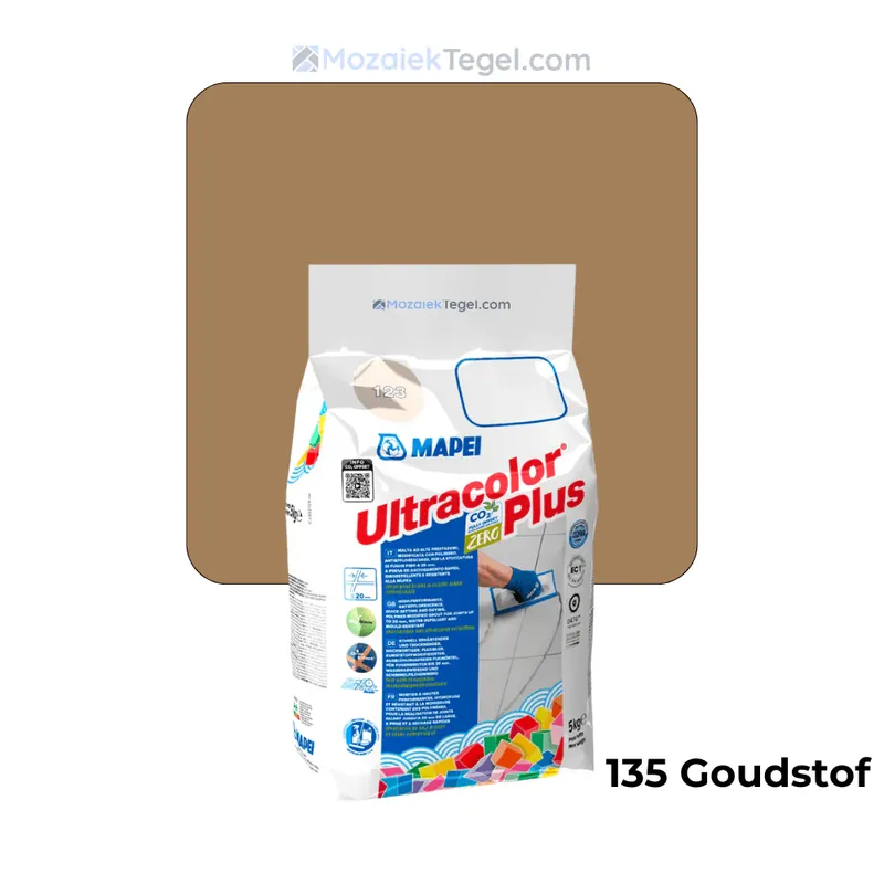 Betrouwbaar Mapei | Ultracolor Plus | 135 Goudstof | Cementgebonden | Voegmiddel | 5KG