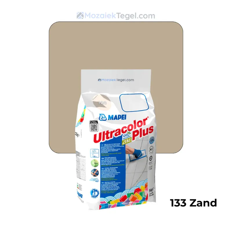 Koopje Mapei | Ultracolor Plus | 133 Zand | Cementgebonden | Voegmiddel | 5KG