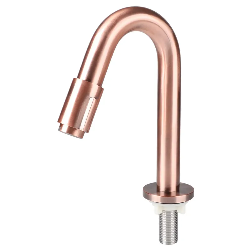 Direct Verzonden Differnz koudwaterkraan gebogen - 19 cm - rood koper