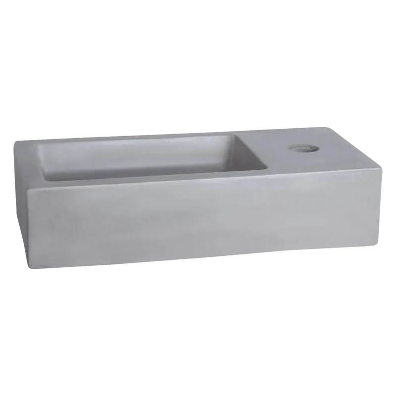 Hoge Kwaliteit Differnz Wasbak Ravo fontein beton - 38.5 x 18.5 x 9 cm - lichtgrijs