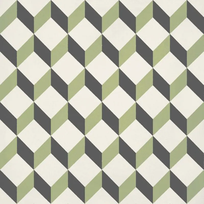 Veilige Betaling JOS. Hidro VLtegel Decor 197X197 Upsidedown Lime 8.3mm Mat