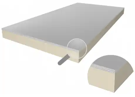 PIR + Fermacell 2600x600x70+10mm Rd:3,20 (=1,56 m²) Nieuw