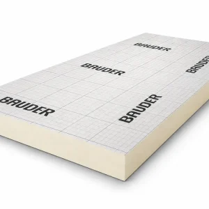 Bauder PIR 2-zijdig aluminium 2400x1200x140mm Rd:6.35 (2,88 m²) Speciale Aanbieding