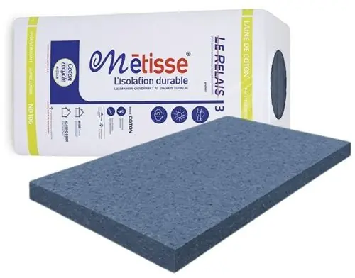 Metisse katoenvezelplaten 1200x600x80mm Rd:2.05 7pl/pak (=5,04 m2) Beste Prijs
