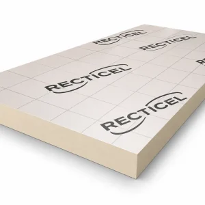 Recticel PIR 2-zijdig aluminium 1200x600x100mm Rd:4.50 (0,72 m²) Betrouwbaar