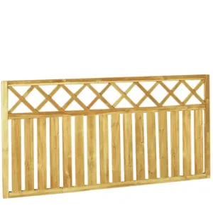 Rechthek met trellis 180 x 90 cm, groen geïmpregneerd. Gereduceerde Prijs