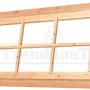Uitzetraam Douglas onbehandeld met kozijn raam 129,6×67,4cm+kozijn 143×80,8cm Rechtstreeks Van De Fabrikant