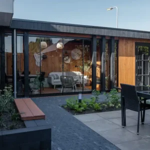 Nu Kopen Douglas tuinhuis met glazen schuifwanden en vloer Swifterbant 885x310cm
