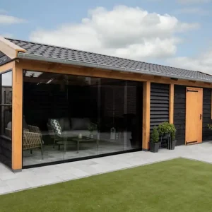 Douglas tuinhuis met zadeldak 950x350cm Veessen Premium