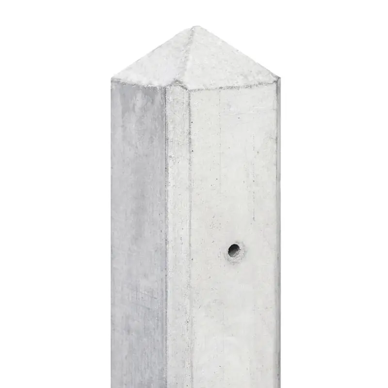 Wit/grijs tussenpaal beton Geul 10 x 10 x 280 cm Gratis Retour