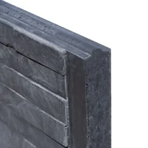 Berton-motiefplaat smal antraciet H26 x D3,5 x L184cm leisteenmotief Veilige Betaling