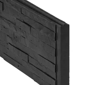 Berton-motiefplaat smal antraciet gecoat H26 x D3,5 x L184cm leisteenmotief Koop Vandaag
