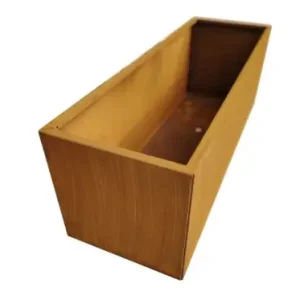 Rechthoekige plantenbank cortenstaal 40x120x40cm Finale Uitverkoop