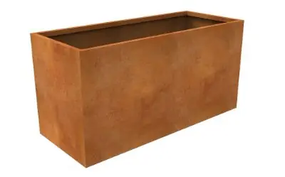 Gereduceerde Prijs Vierkante plantenbank cortenstaal 50x120x60cm