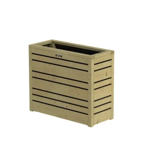 Gratis Retour Bloembak Flux 60 Excellent, 70 x 30 x 60 cm, groen geïmpregneerd.