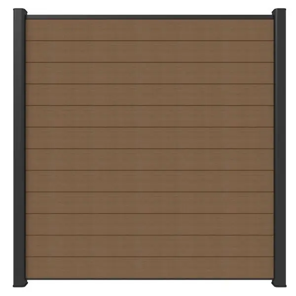 NewTechWood Co-extrusie composiet scherm, 180 x 180 cm, Teak. Bestel Nu