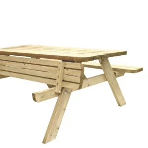 Picknicktafel Easy, 40 mm dik, bladmaat 180 x 70 cm, groen geïmpregneerd. Laatste Kans