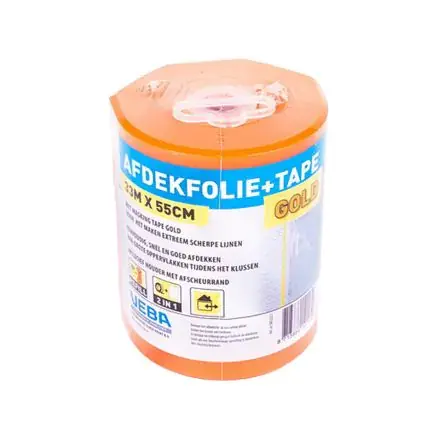 AFDEKFOLIE+GOLD TAPE 55CMX33M Gereduceerde Prijs