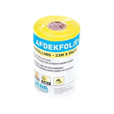 Laatste Kans AFDEKFOLIE+GOLD TAPE 55CMX33M NAVUL