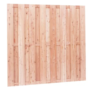 Actieprijs Douglas fijnbezaagd plankenscherm 19-planks 15 mm, 180 x 180 cm, onbehandeld.