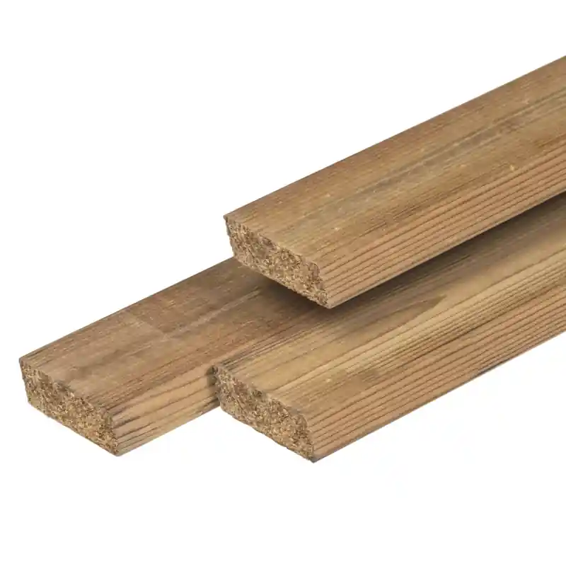 Thermoline NE vuren rhombus profiel 2,0 x 6,7 x 360cm, gedroogd, thermisch gemodificeerd, geschaafd. Direct Verzonden