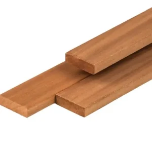 Seizoensaanbieding Thermoline ayous plank 1,8 x 6,8 x 365 cm, thermisch gemodificeerd, geschaafd