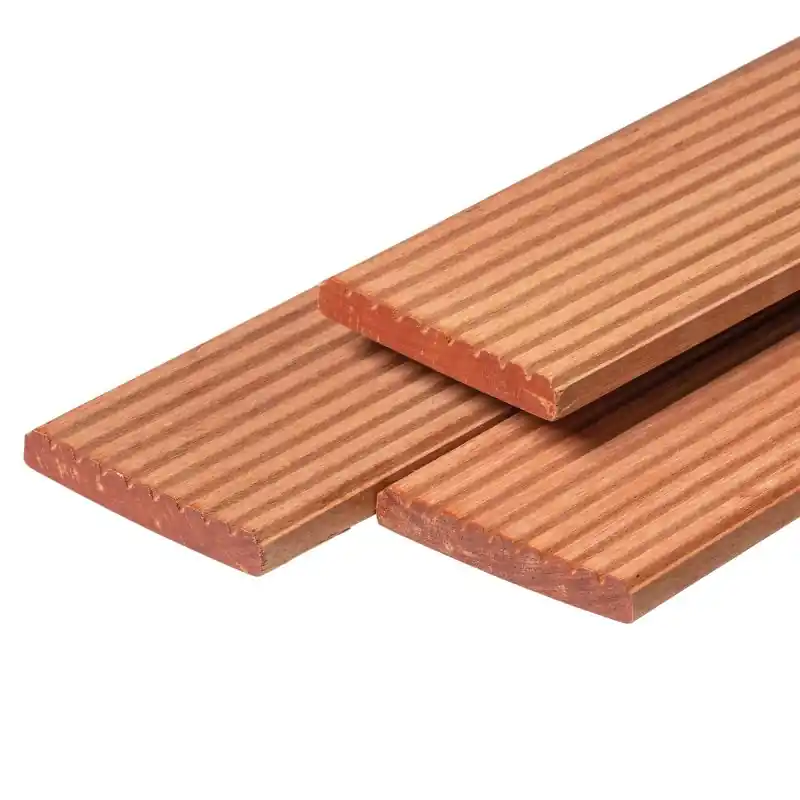 Alleen Vandaag Bangkirai vlonderplank 2,1 x 14,5 x 400 cm kunstmatig gedroogd, geschaafd 1 zijde 8 groeven