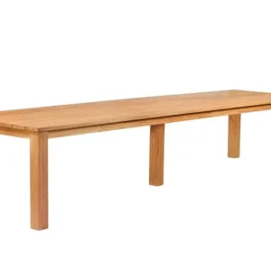 Express Levering Tuintafel teak 300 x 100 cm solide rustiek