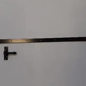 Shop Nu Verstelbaar poortbeslag (in hoogte en breedte) zwart gepoedercoat 1000x40mm
