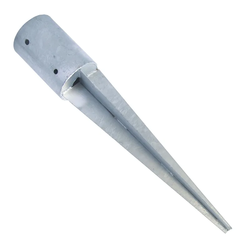 Express Levering Paalhouder met pen, rond verzinkt ø101mm pa-052