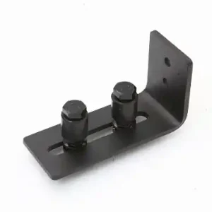 Lage Kosten Geleidingsplaat dubbele roller zwart gepoudercoated