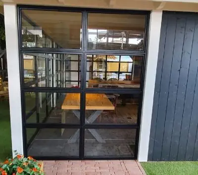 Aluminium glaswand 2240x1785mm Favoriet