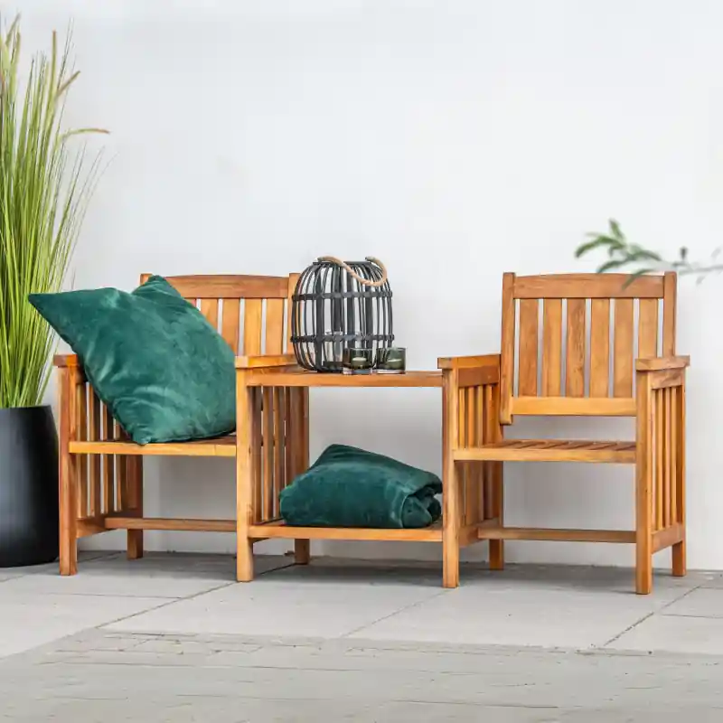 Hardhouten loveseat Premium Alleen Vandaag